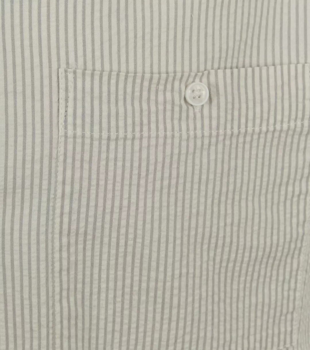Anerkjendt Hemd Kurt Streifen Off White - Größe M günstig online kaufen