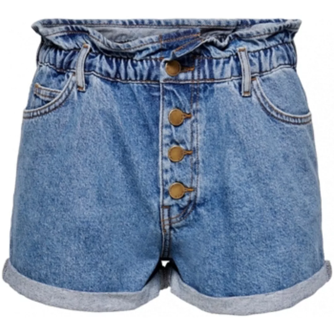 Only  Shorts Shorts Cuba Paperbag - Medium Blue Denim günstig online kaufen