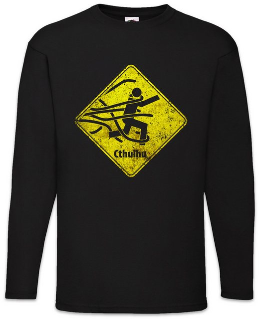 Urban Backwoods Langarmshirt Caution Cthulhu Sign Langarm T-Shirt Call Horr günstig online kaufen