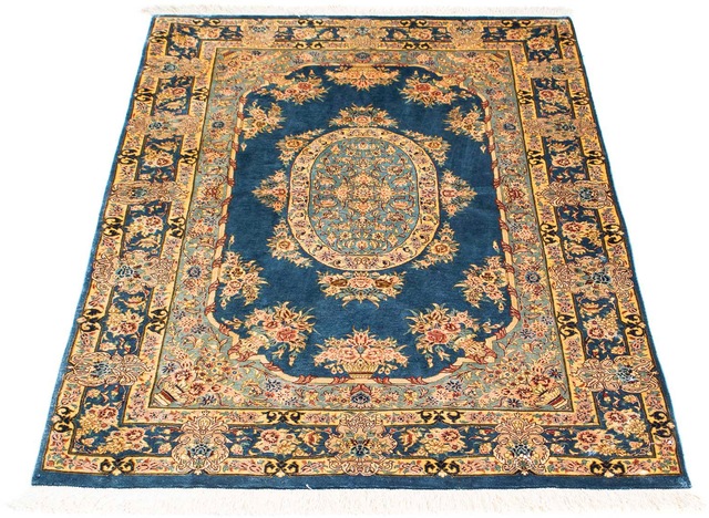 morgenland Orientteppich »Perser - Ghom - 121 x 80 cm - dunkelblau«, rechte günstig online kaufen