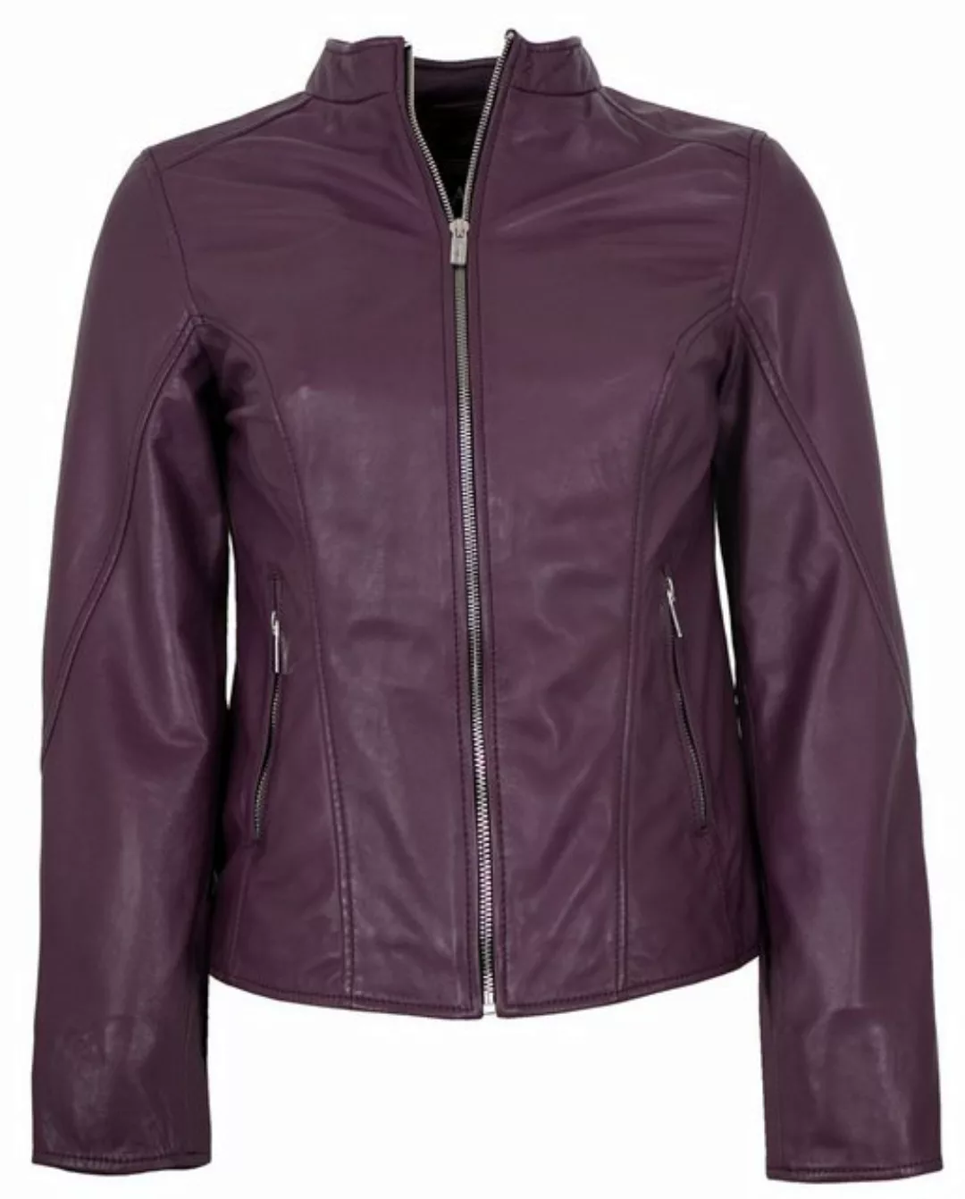 Jilani Lederjacke Fulya Jilani - Damen Lederjacke Lammnappa lila günstig online kaufen