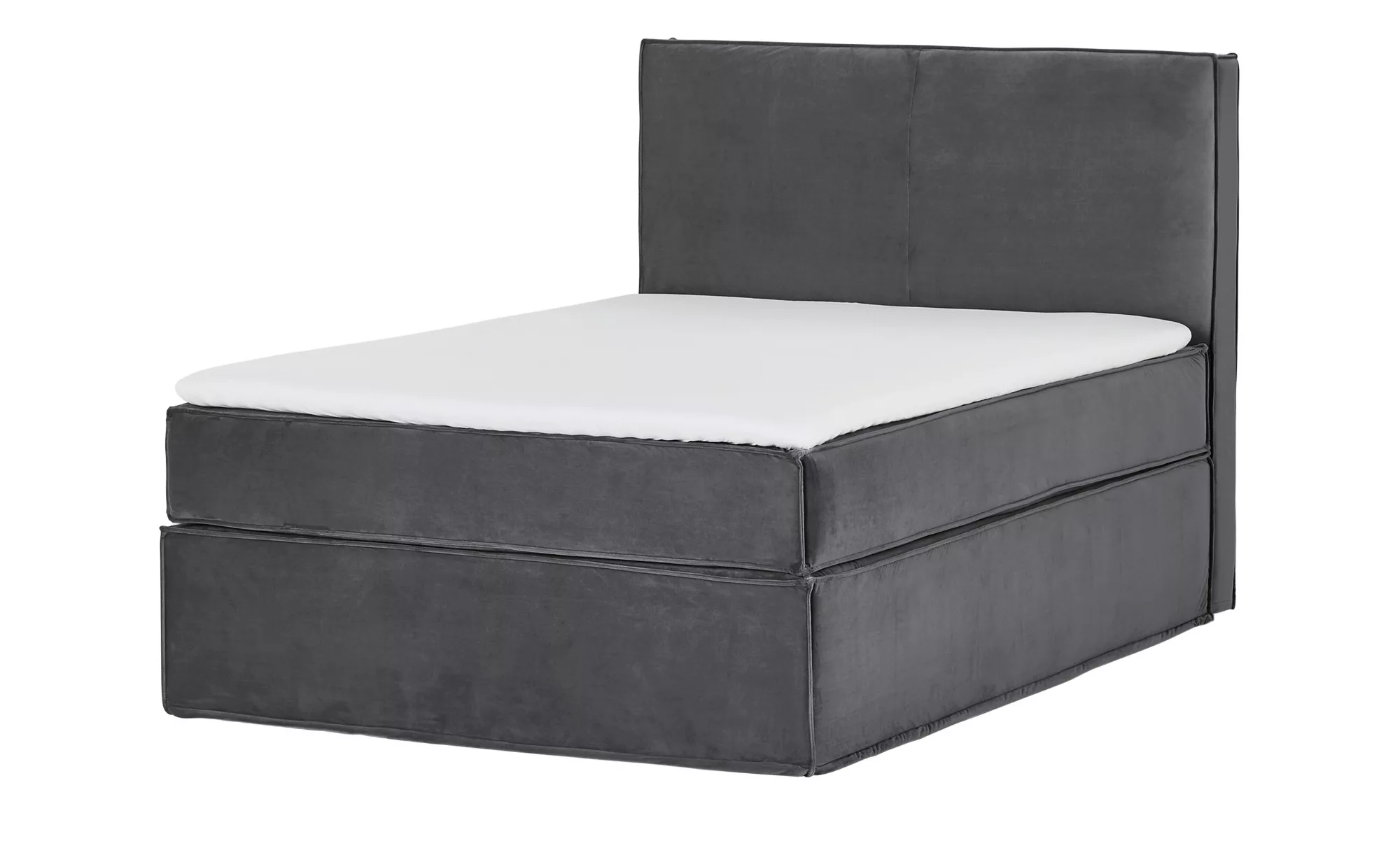 Boxi Boxspringbett 140 x 200 cm mit trendigem Keder Boxi Urban ¦ grau ¦ Maß günstig online kaufen