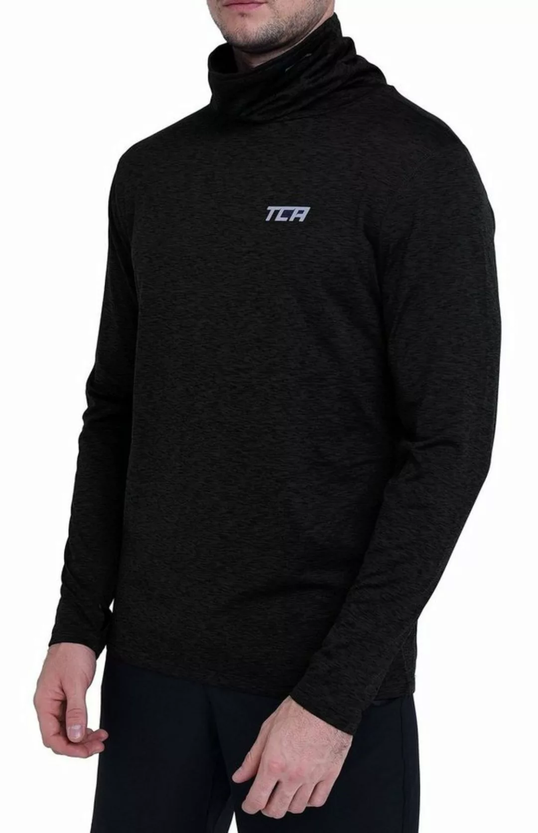 TCA Langarmshirt TCA Herren Thermo Laufshirt - Schwarz, XXL (1-tlg) günstig online kaufen