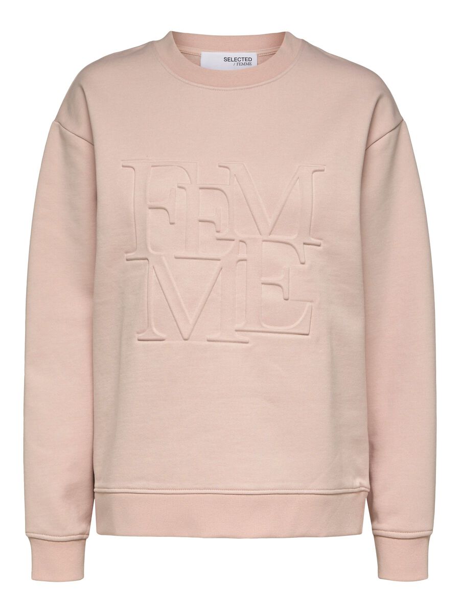 SELECTED Langarm- Sweatshirt Damen Pink günstig online kaufen