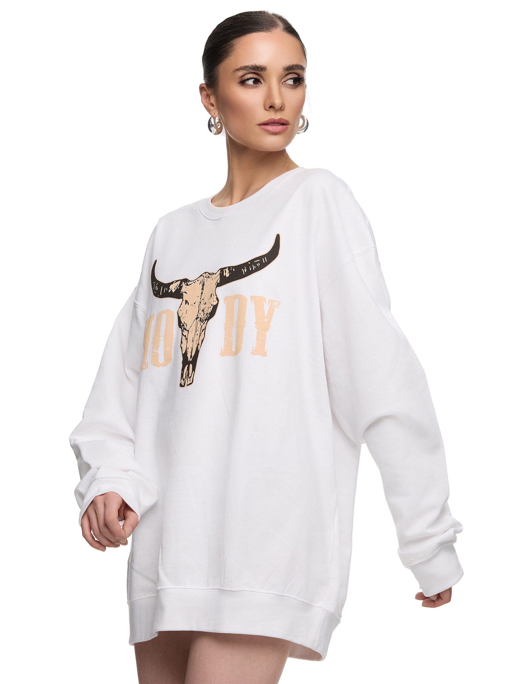 Worldclassca Sweatshirt Worldclassca Oversized Sweatshirt Print günstig online kaufen