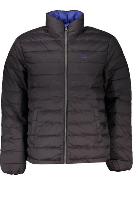 La Martina Outdoorjacke Elegante Herrenjacke Schwarz mit Stickerei und Reiß günstig online kaufen