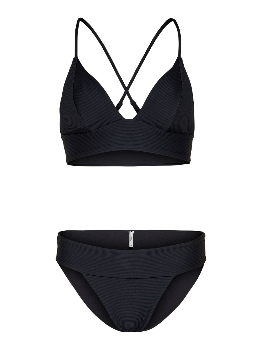 ONLY Triangel Bikini Damen Schwarz günstig online kaufen