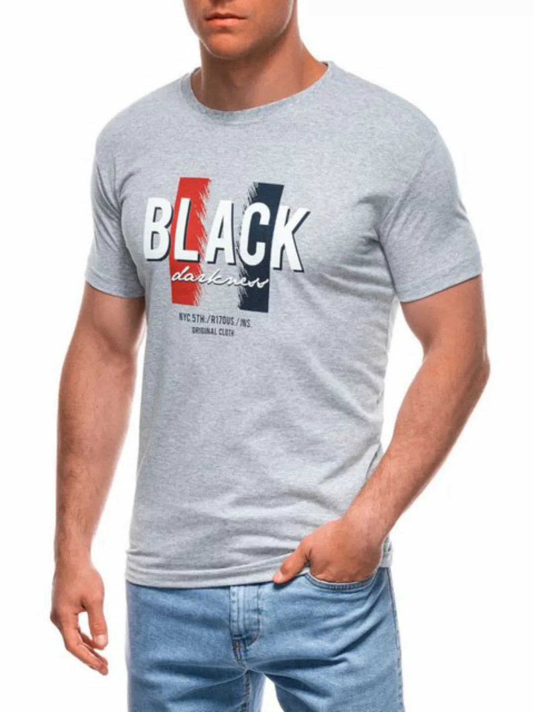 Edoti Print-Shirt Bedrucktes Herren-T-Shirt günstig online kaufen