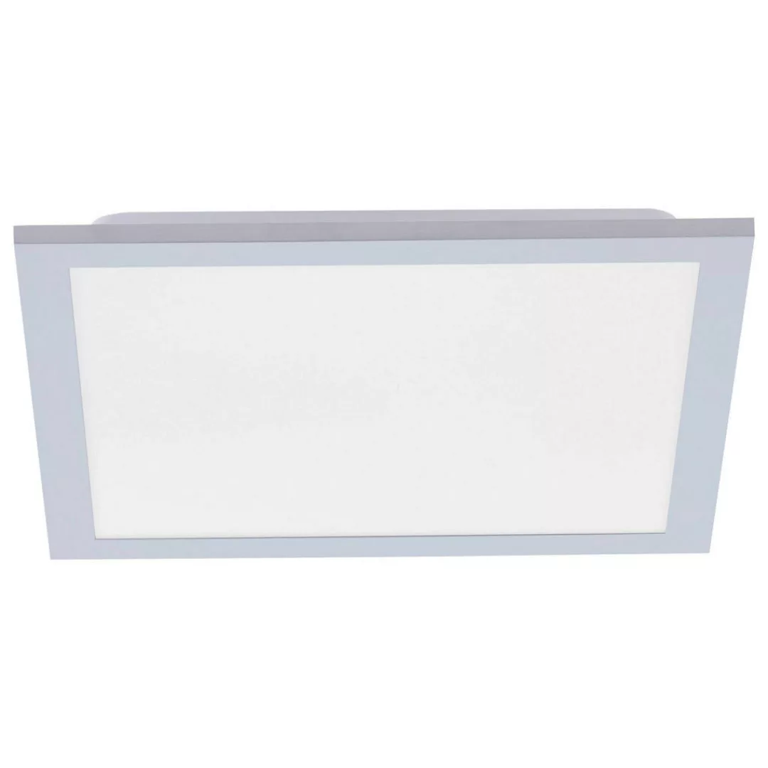 Just Light LED-Deckenpanel FLAT 14754-21 silber weiß Kunststoff Metall B/H/ günstig online kaufen