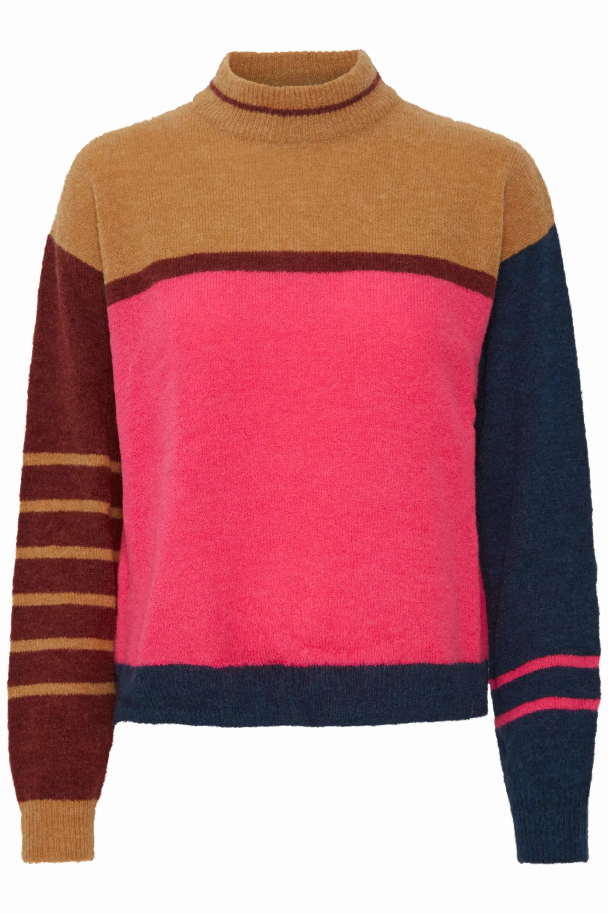 Pulz Jeans Strickpullover PZASTRID Color Block Pullover günstig online kaufen