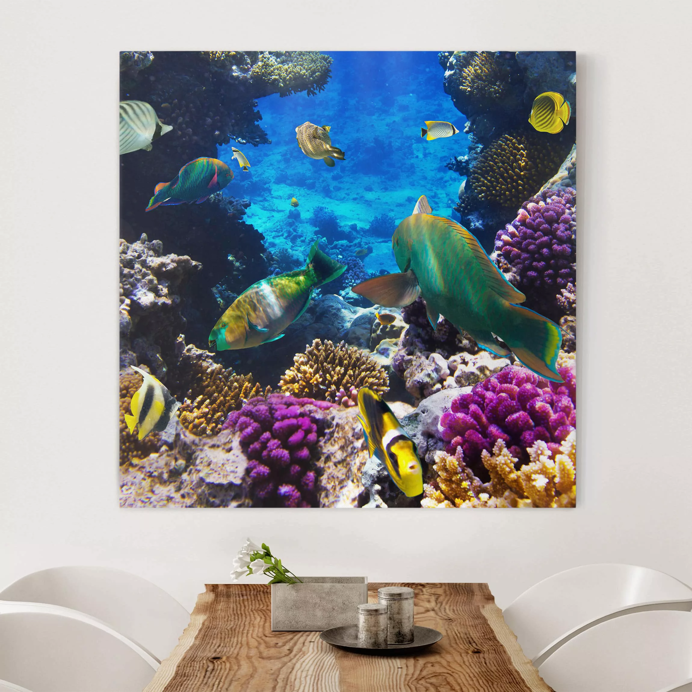Leinwandbild Strand - Quadrat Underwater Dreams günstig online kaufen