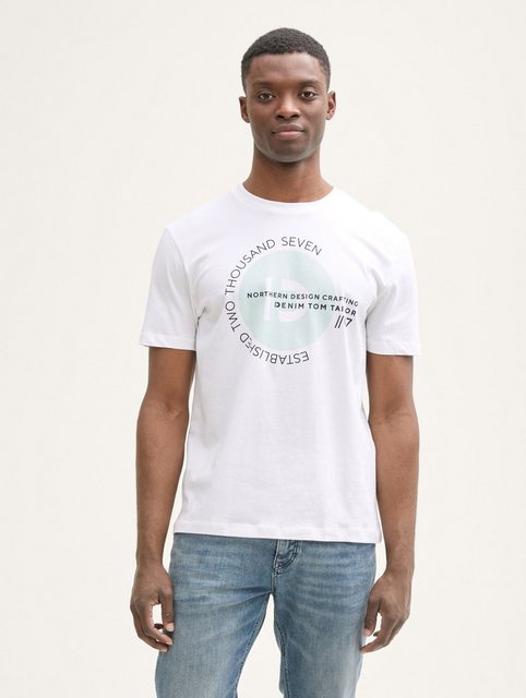 TOM TAILOR Denim T-Shirt T-Shirts mit Print im 3er-Pack (im Dreierpack) günstig online kaufen