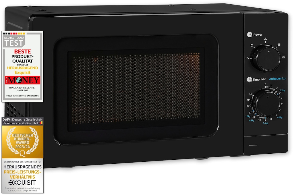 exquisit Mikrowelle »WP 700 J17-3 sw«, Mikrowelle, 700 W günstig online kaufen