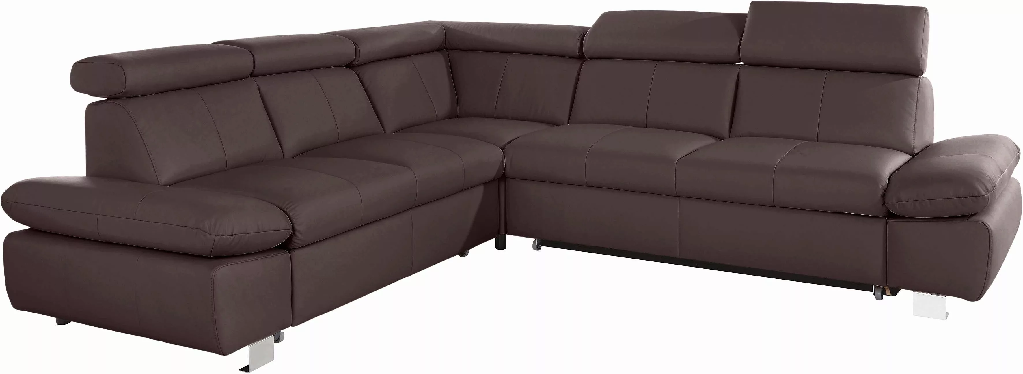 exxpo - sofa fashion Ecksofa Happy, L-Form, wahlweise mit Bettfunktion günstig online kaufen