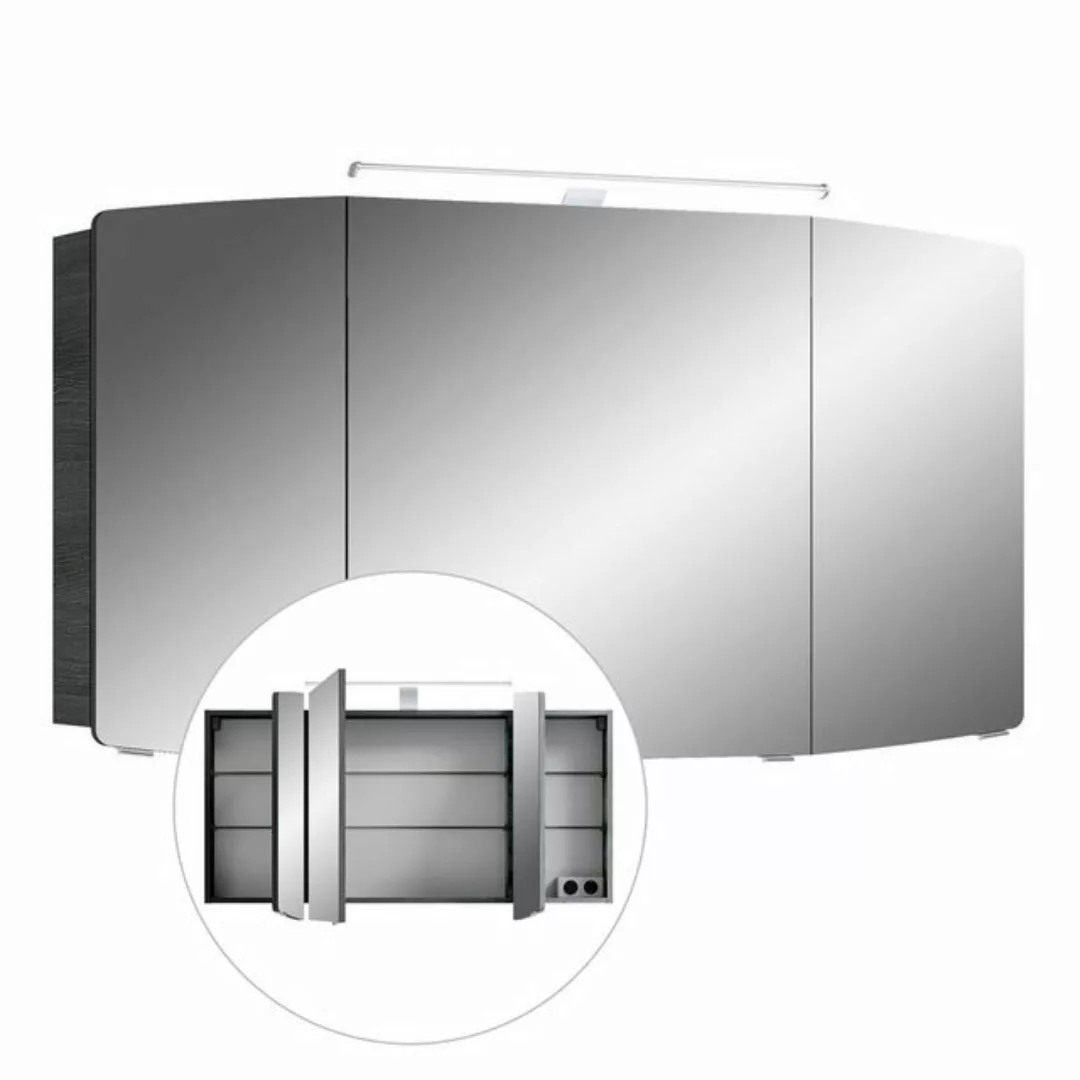 Lomadox Badezimmer Spiegelschrank 120cm inkl. LED-Beleuchtung, CERVIA-66 in günstig online kaufen
