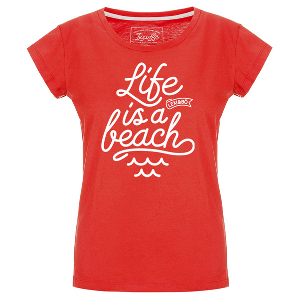 Life Is a Beach T-shirt Damen günstig online kaufen