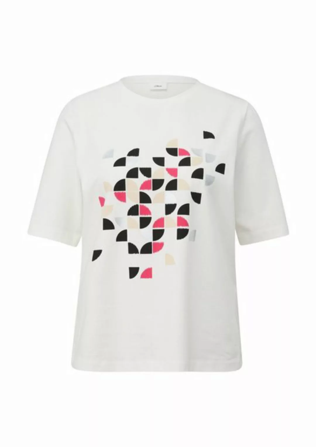 s.Oliver BLACK LABEL Print-Shirt mit Elasthan günstig online kaufen