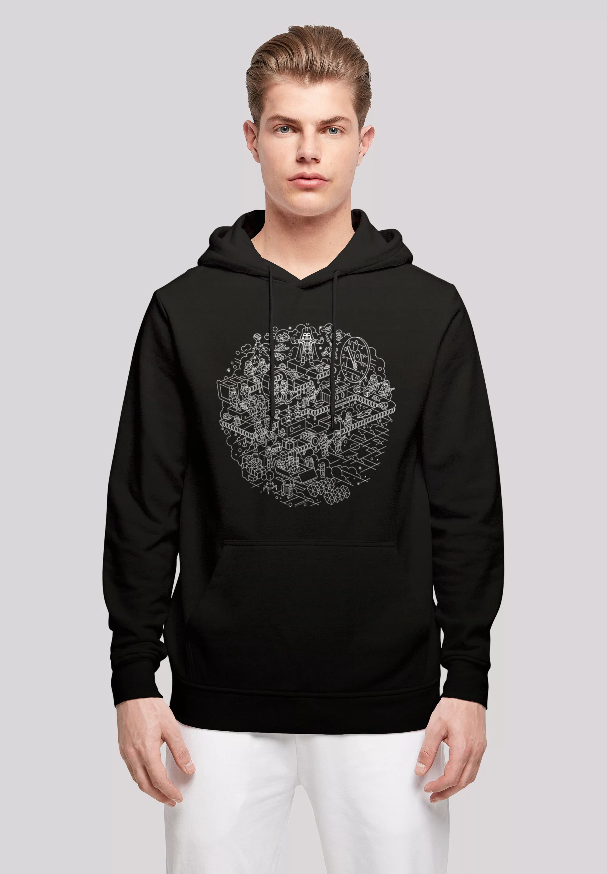 F4NT4STIC Kapuzenpullover "Star Wars Christmas Weihnachten Death Star", Pri günstig online kaufen