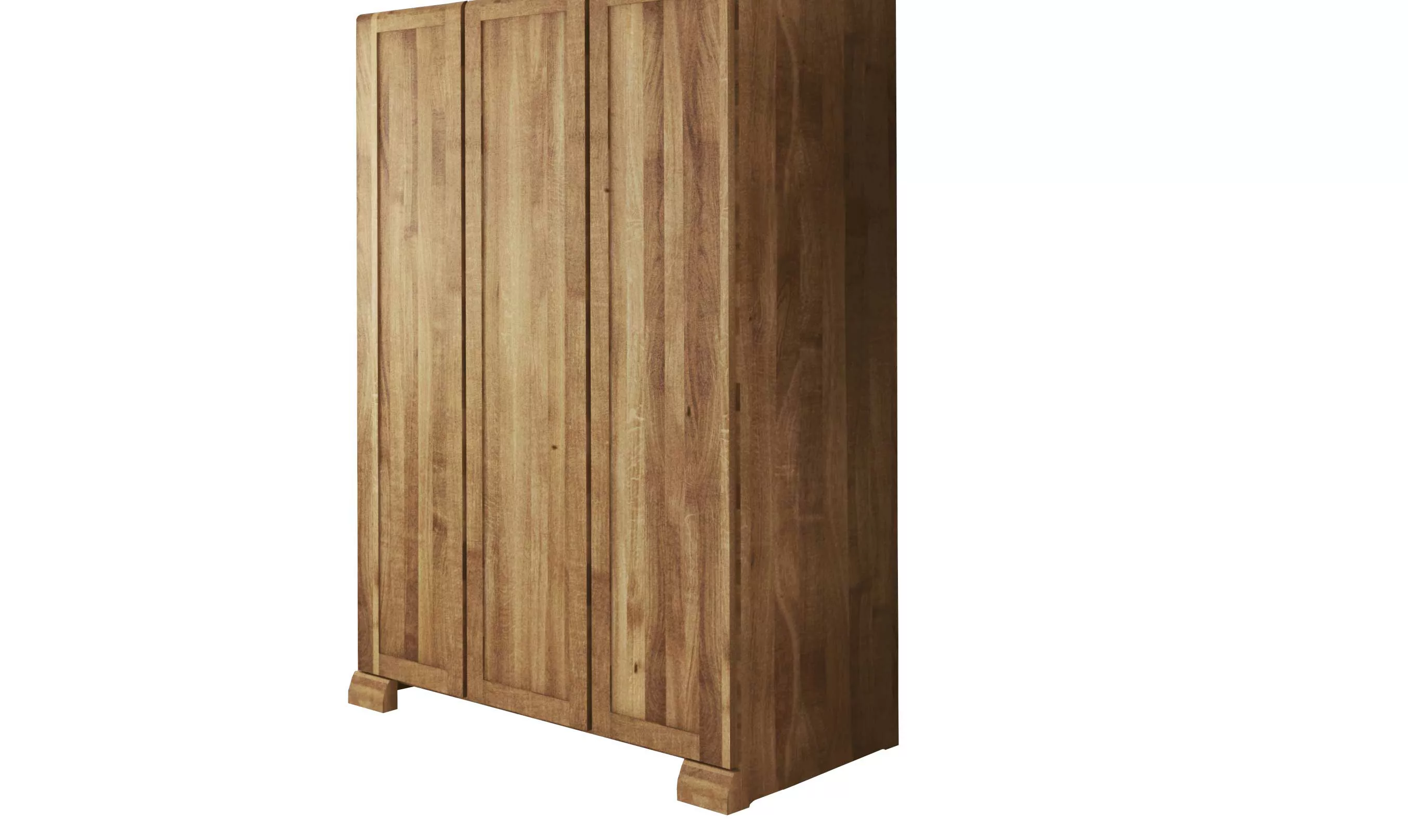 Schlafzimmer Kleiderschrank aus Wildeiche Massivholz 190 cm hoch günstig online kaufen