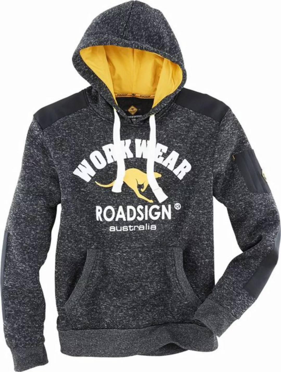 ROADSIGN australia Kapuzensweatshirt Strickfleecehoodie schwarz melange/gel günstig online kaufen