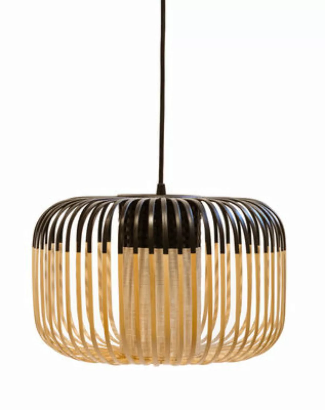 Forestier Bamboo Light S Pendellampe 35 cm schwarz günstig online kaufen