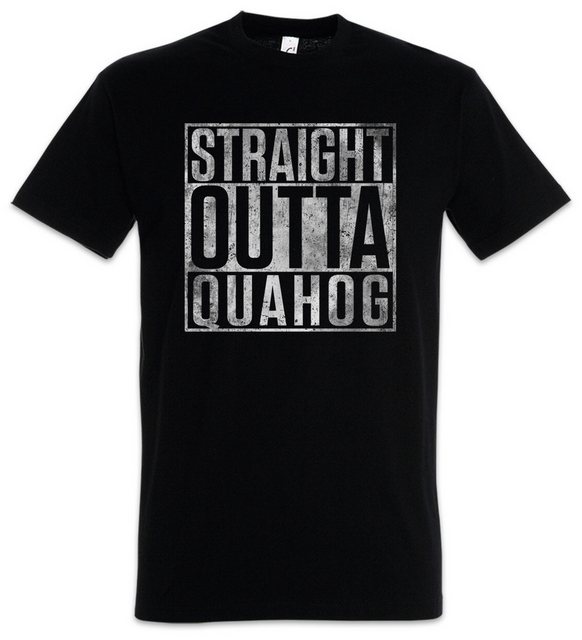 Urban Backwoods Print-Shirt Straight Outta Quahog Herren T-Shirt Family Fun günstig online kaufen