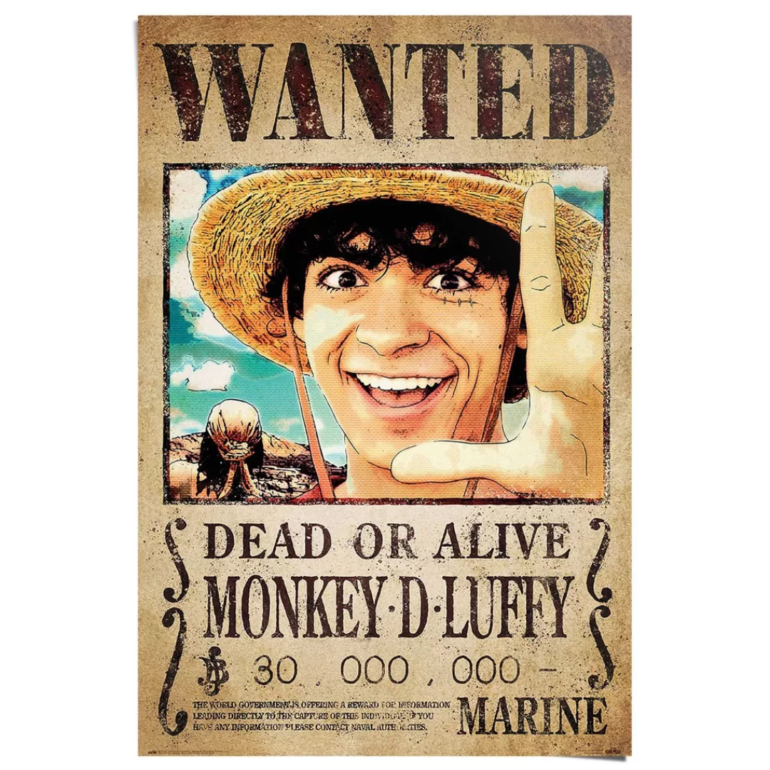 Reinders Poster "One Piece - wanted monkey d. Luffy" günstig online kaufen