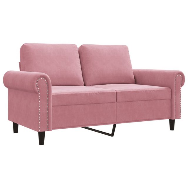 vidaXL Sofa 2-Sitzer-Sofa Rosa 120 cm Samt günstig online kaufen