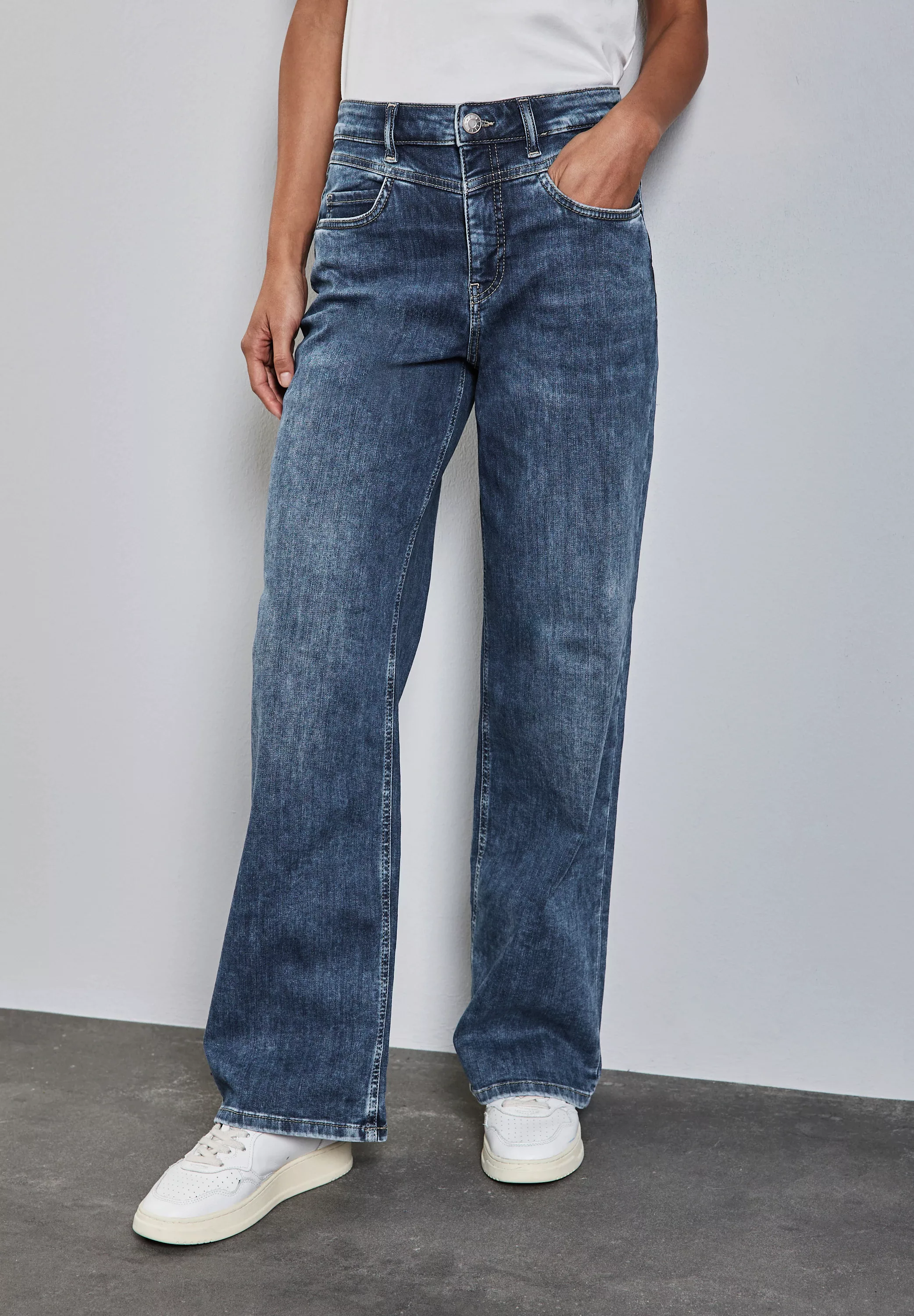 STREET ONE Loose-fit-Jeans, aus Baumwolle mit Stretchanteil günstig online kaufen