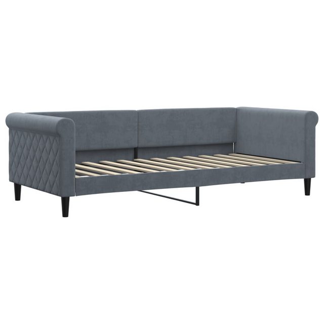 vidaXL Bett, Tagesbett Dunkelgrau 90x200 cm Samt günstig online kaufen