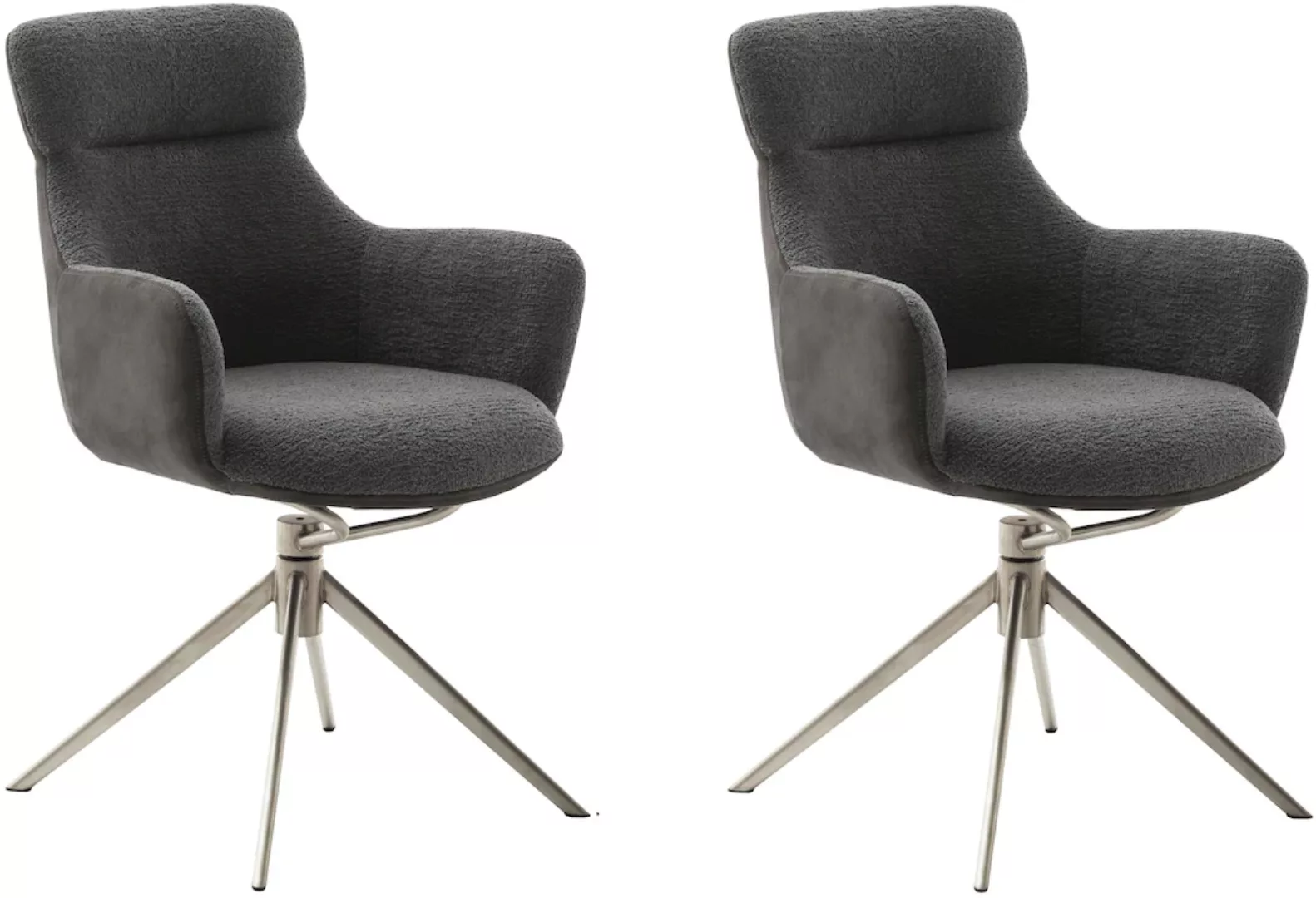 MCA furniture Esszimmerstuhl "PELION", Feingewebe, (2er-Set), drehbar 360, günstig online kaufen