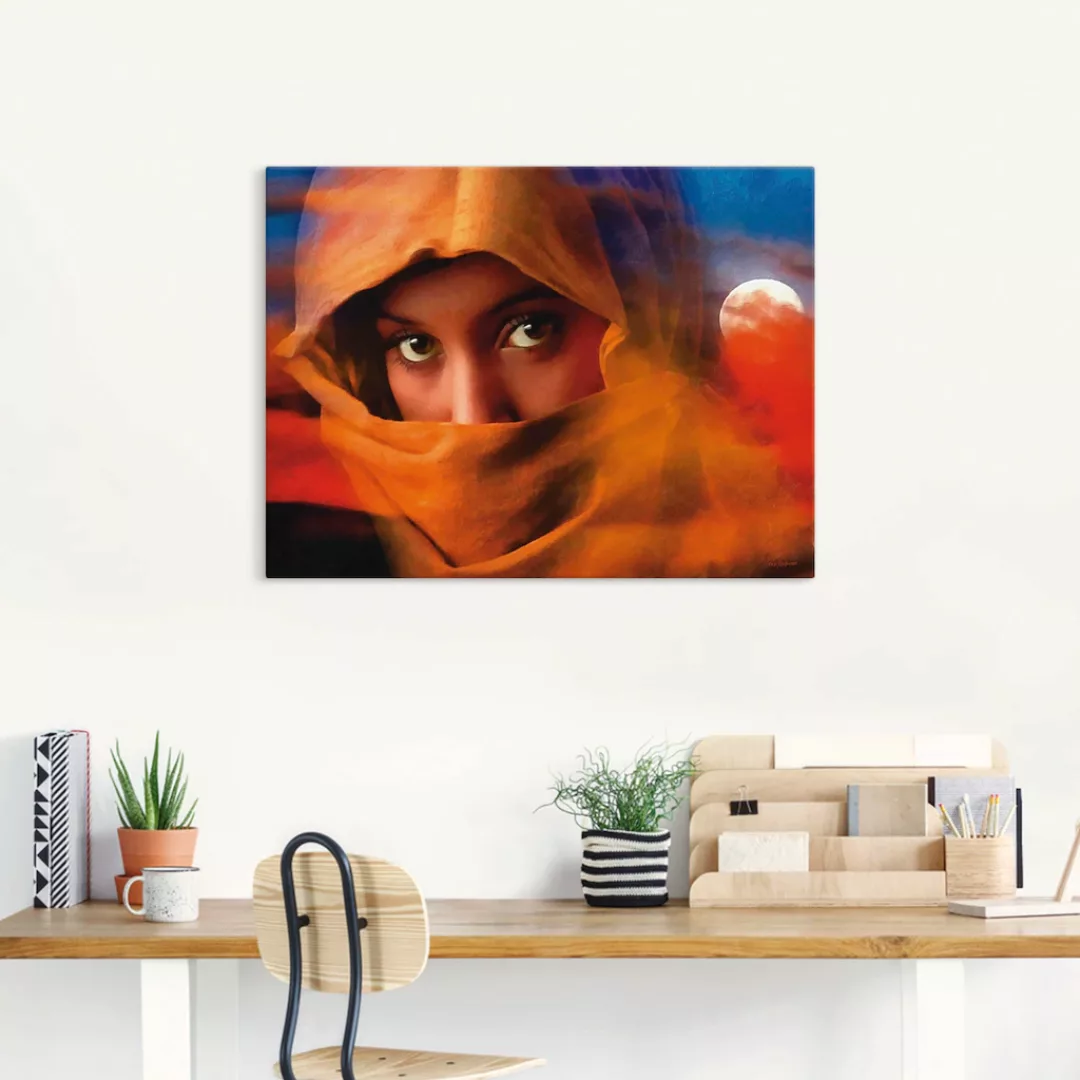 Artland Wandbild "Muslimische Mädchen Augen", Bilder von Frauen, (1 St.) günstig online kaufen