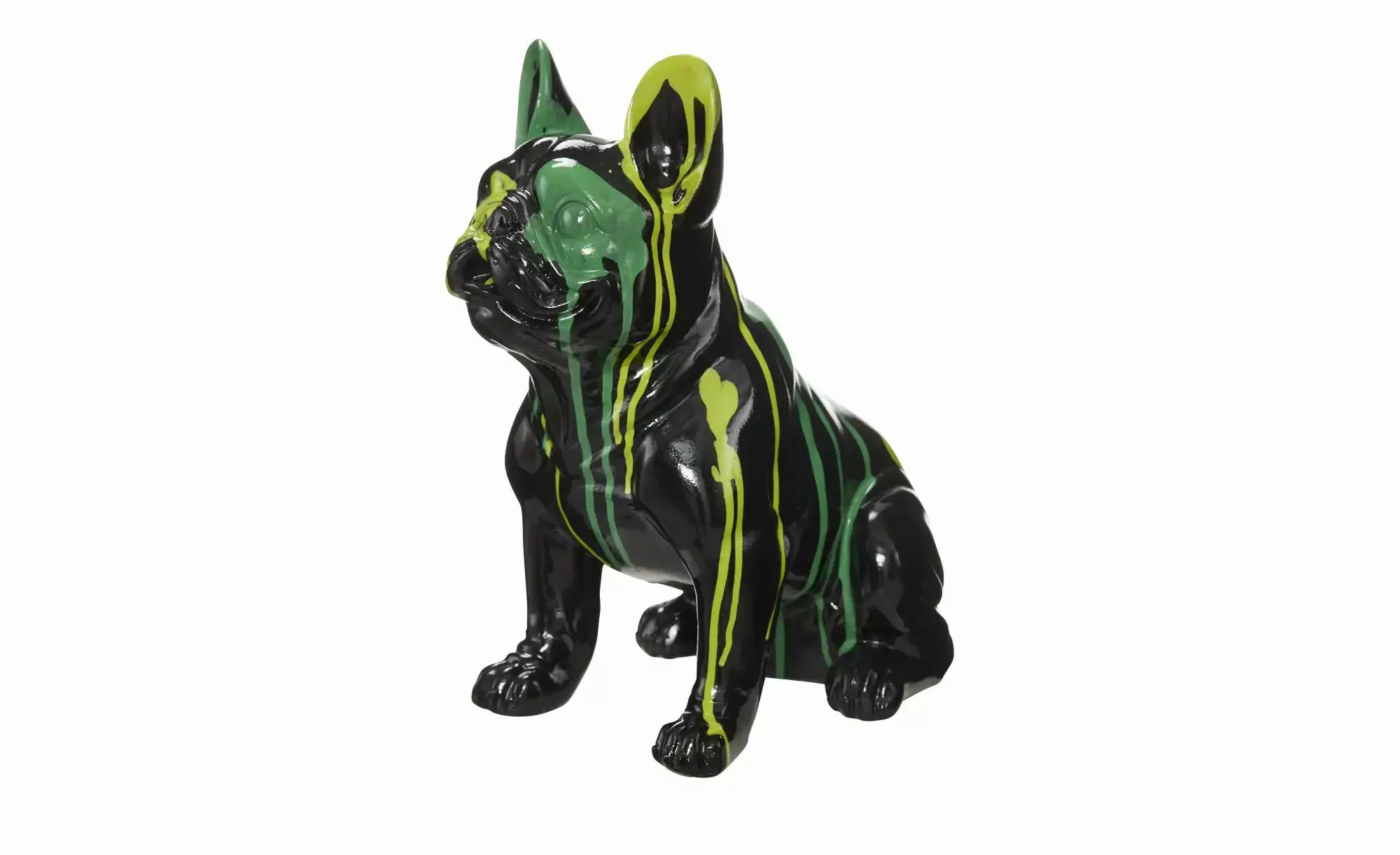 HOME STORY Deko Hund   ¦ schwarz ¦ Polyresin (Kunstharz) ¦ Maße (cm): B: 29 günstig online kaufen