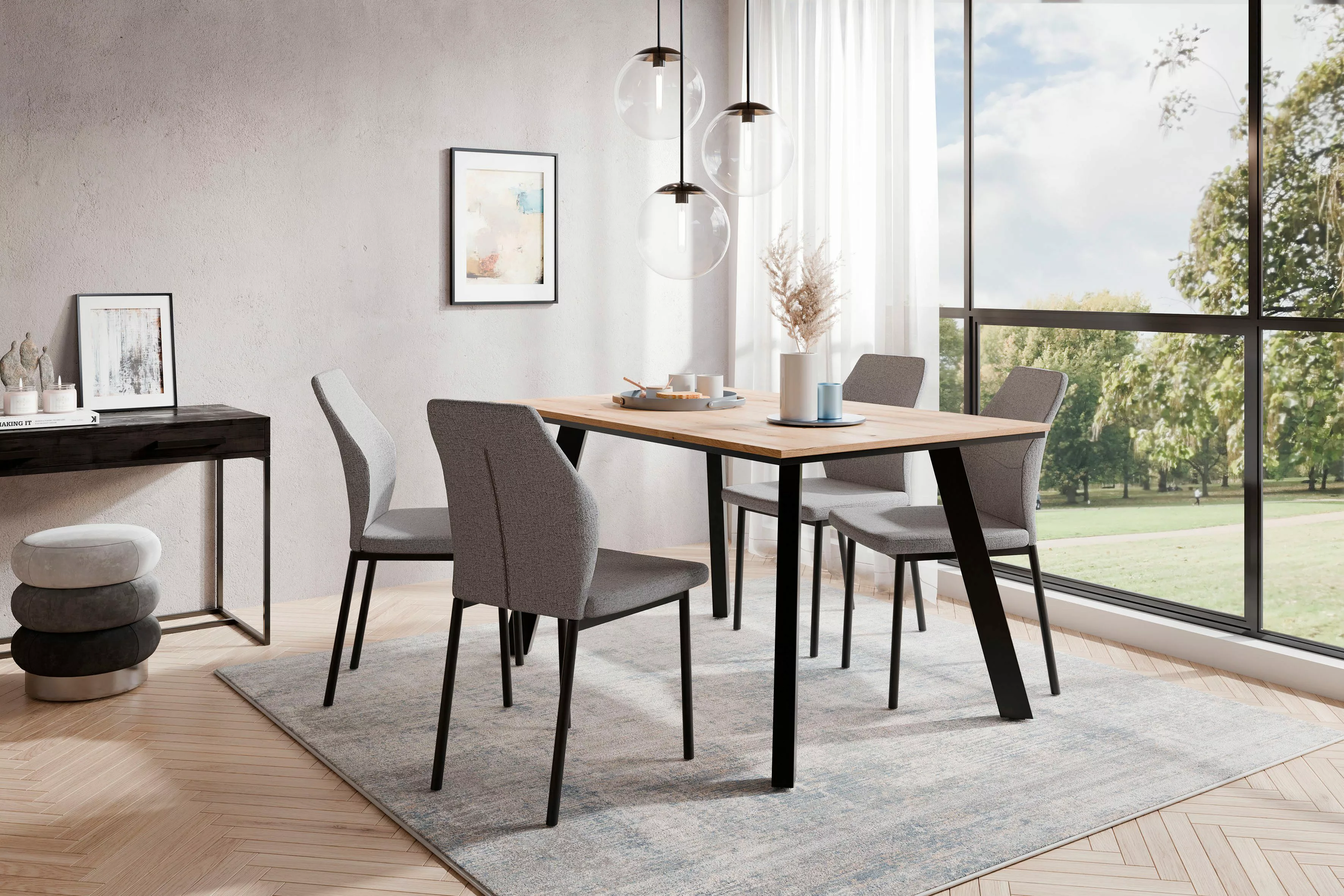 OTTO home Essgruppe "Genf Tischgruppe BESTSELLER,", (Set, 5 tlg.), Küchenti günstig online kaufen