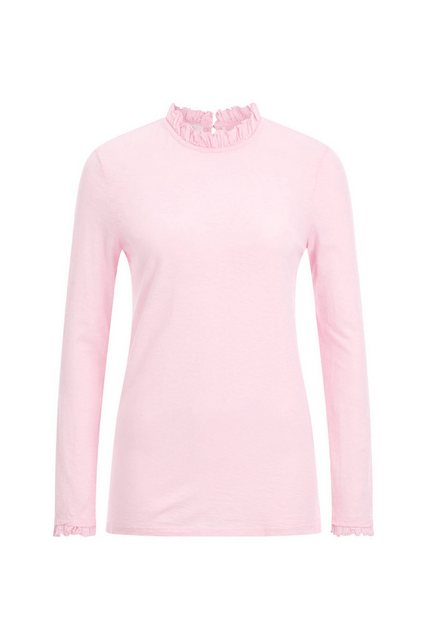 Rich & Royal T-Shirt Damen Longsleeve mit Volant-Details (1-tlg) günstig online kaufen