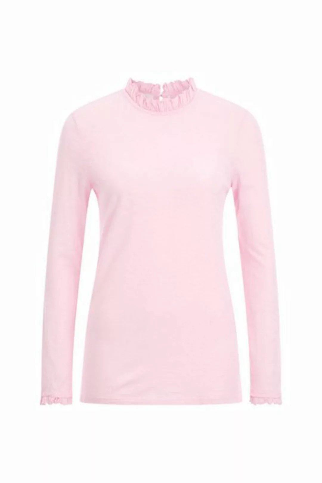 Rich & Royal T-Shirt Damen Longsleeve mit Volant-Details (1-tlg) günstig online kaufen