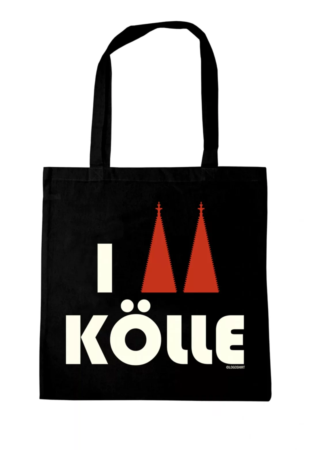 LOGOSHIRT Henkeltasche "Baumwolltasche Köln Logo", mit I Love Kölle-Print günstig online kaufen