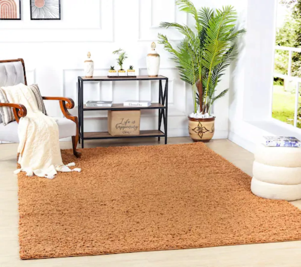 Surya Hochflor-Teppich »UNI CHIC 2306«, rechteckig günstig online kaufen