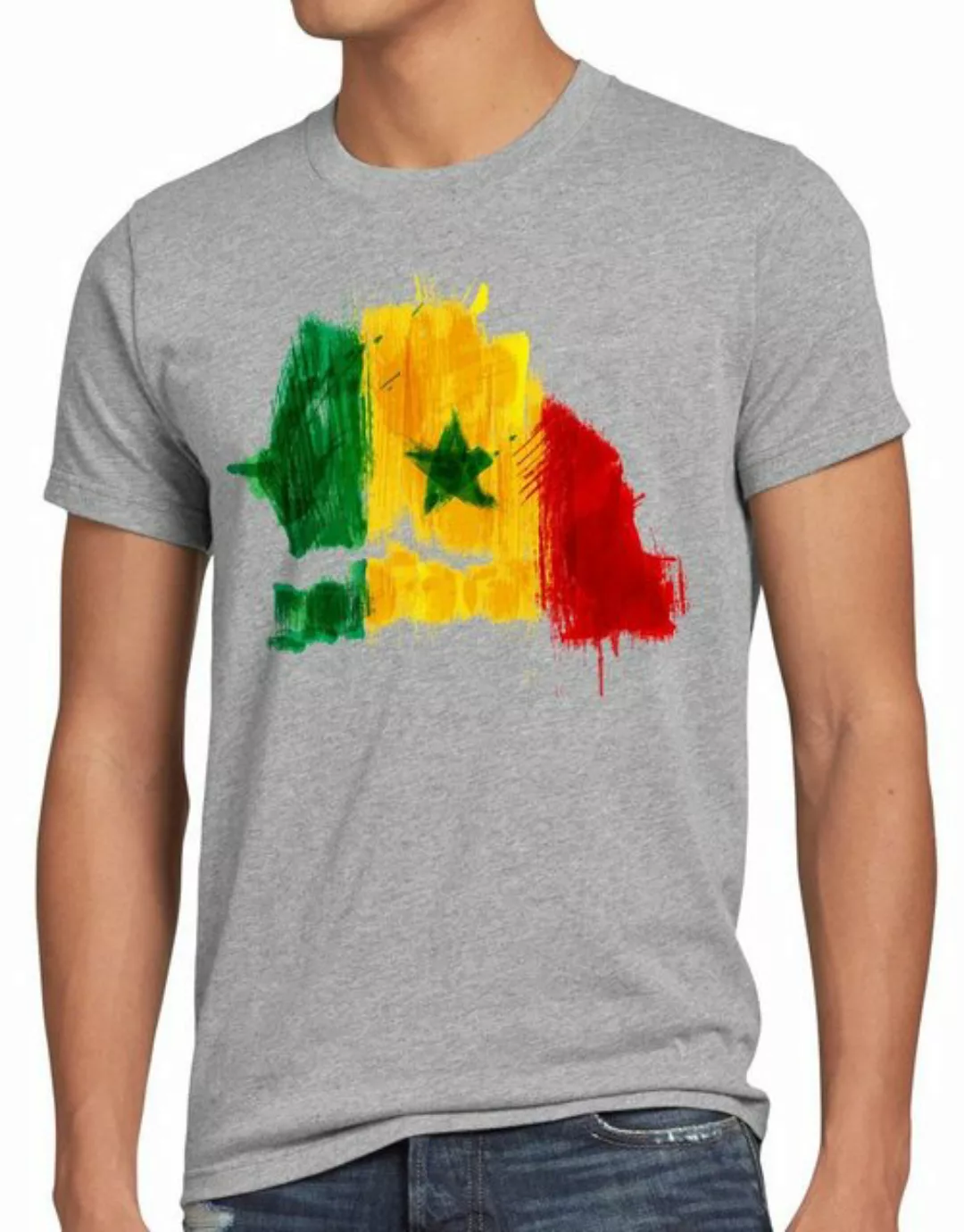 style3 T-Shirt Flagge Senegal Fußball Sport Afrika WM EM Fahne günstig online kaufen