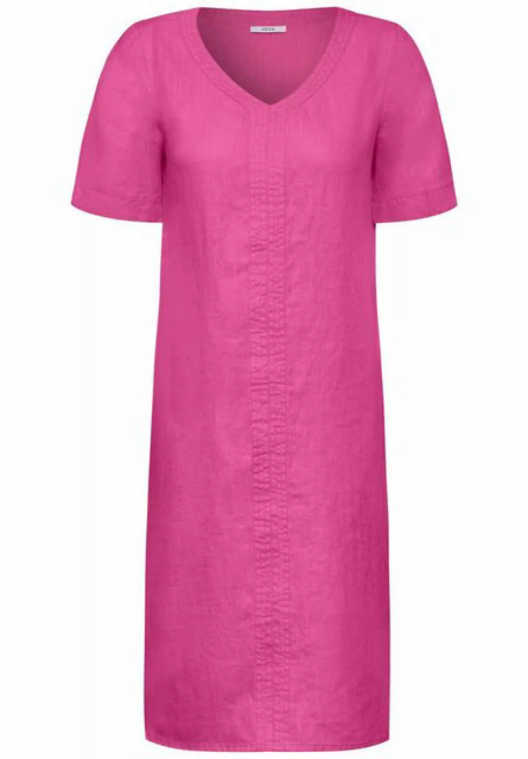 Cecil Sommerkleid LINEN_Solid V-Neck Dress günstig online kaufen