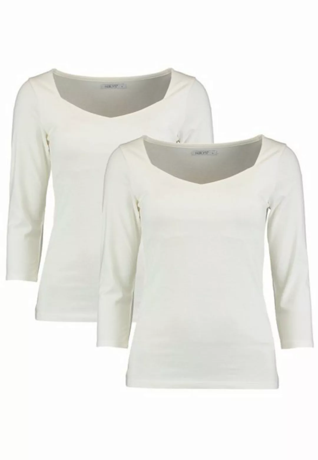 HaILY’S T-Shirt Dünnes 3/4 Arm Shirt 2-er Stück Set Stretch Longsleeve NOA günstig online kaufen