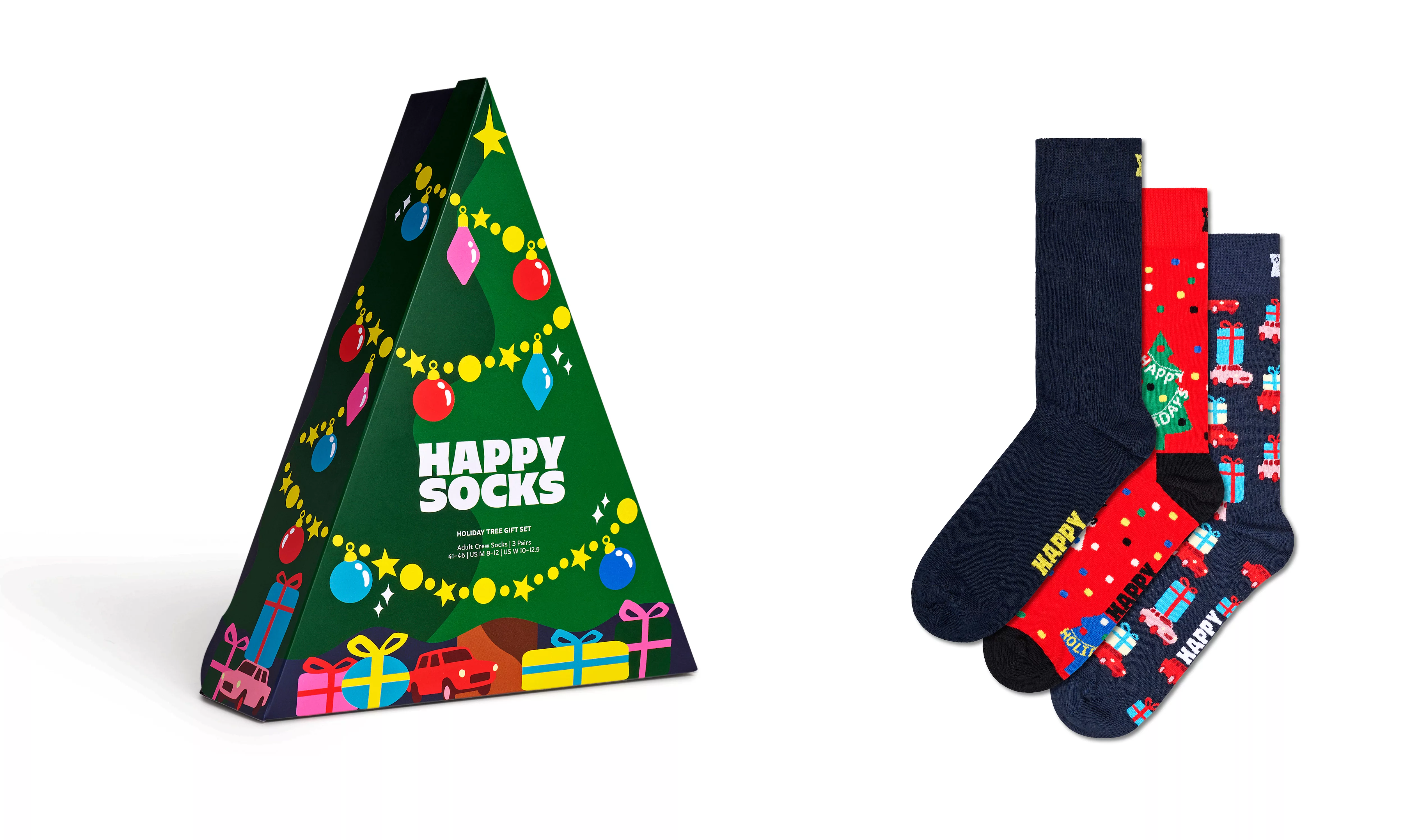 Happy Socks Langsocken, (Box, 3er-Pack), mit festlichen Motiven günstig online kaufen