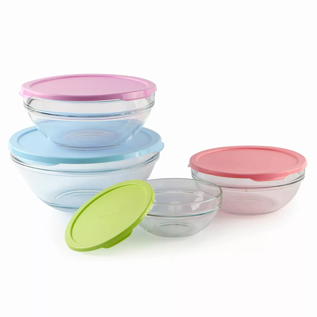 Lunchbox-set Mit Deckel 4 Stücke Glas günstig online kaufen