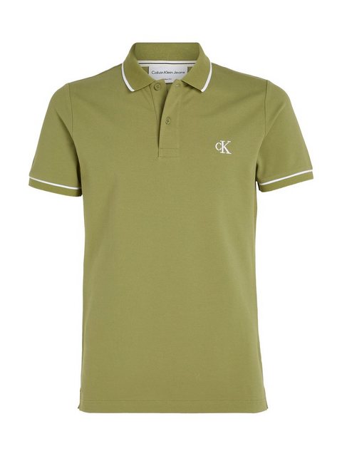 Calvin Klein Jeans Poloshirt TIPPING SLIM POLO mit Logomarkenlabel günstig online kaufen