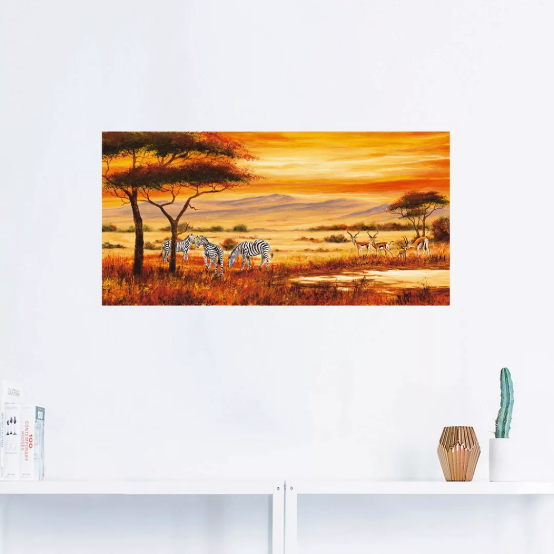 Artland Wandbild "Afrikanische Landschaft I", Afrika, (1 St.), als Leinwand günstig online kaufen