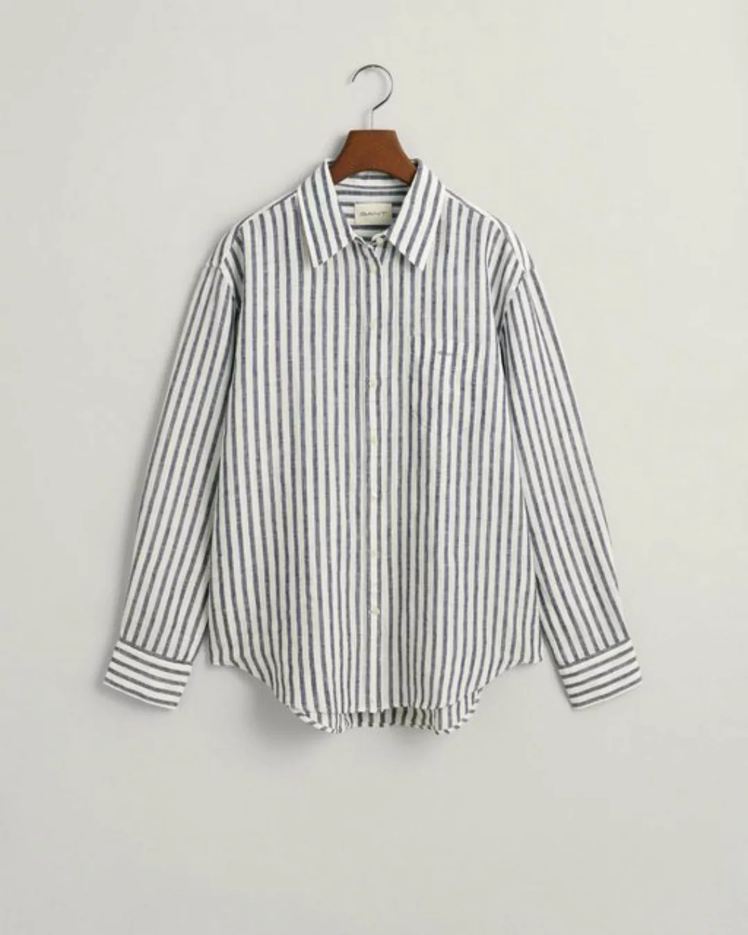 Gant Blusenshirt REL STRIPED LINEN SHIRT, PEACHY PINK günstig online kaufen