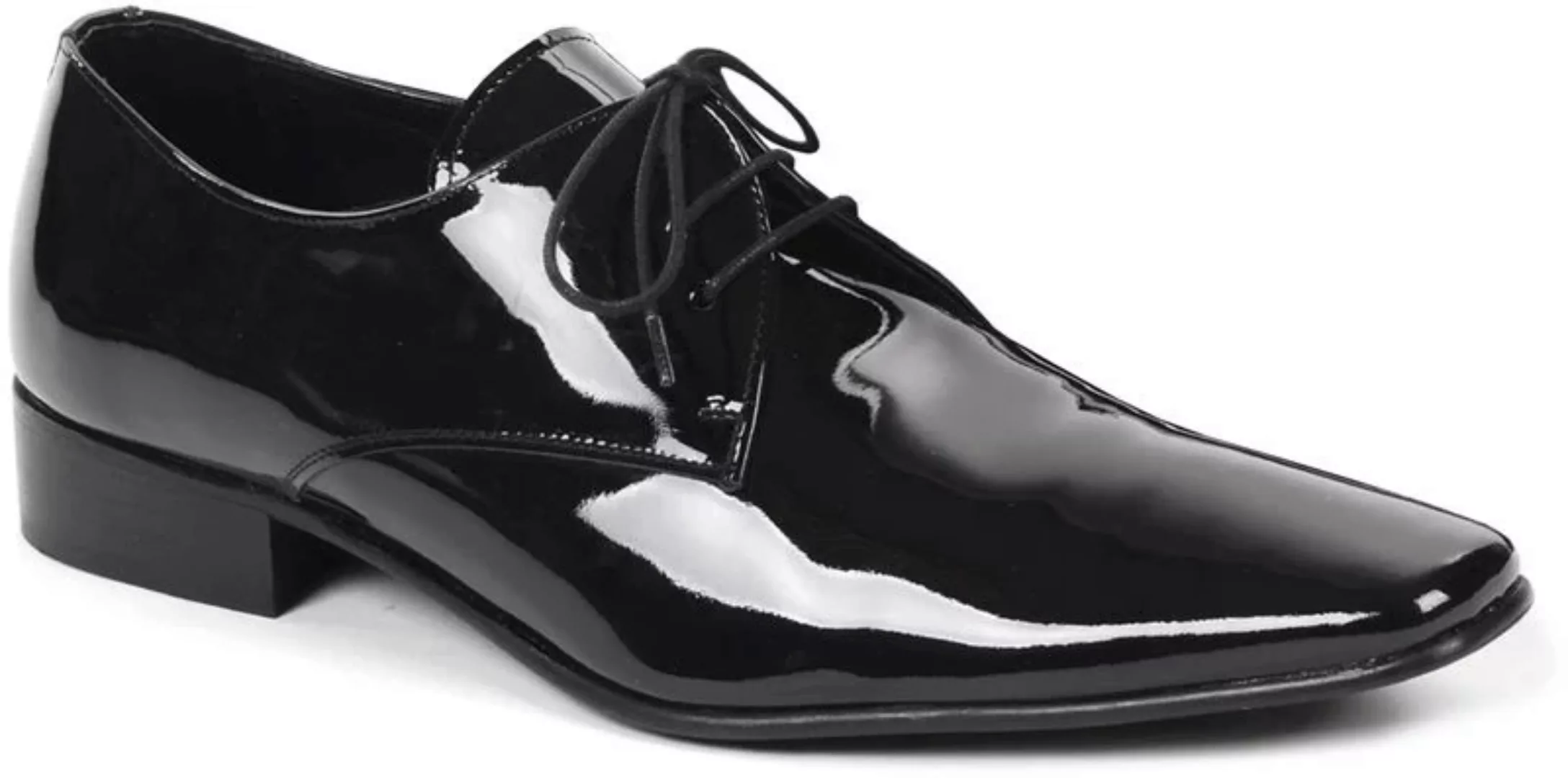 Schwarze Schnürschuhe Lackleder - Größe 41 günstig online kaufen
