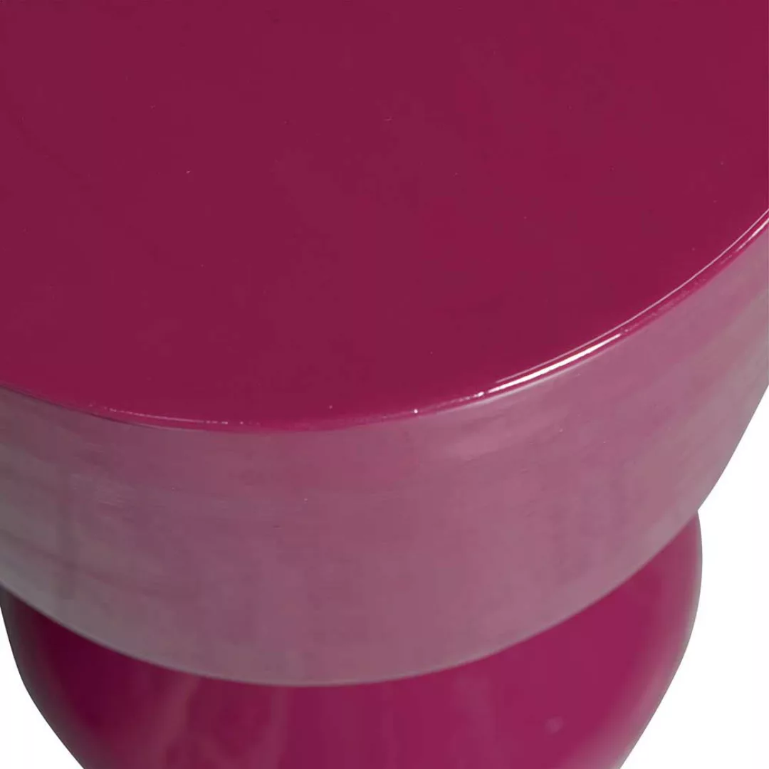 Beistelltischchen Retro in Pink Metall pulverbeschichtet günstig online kaufen