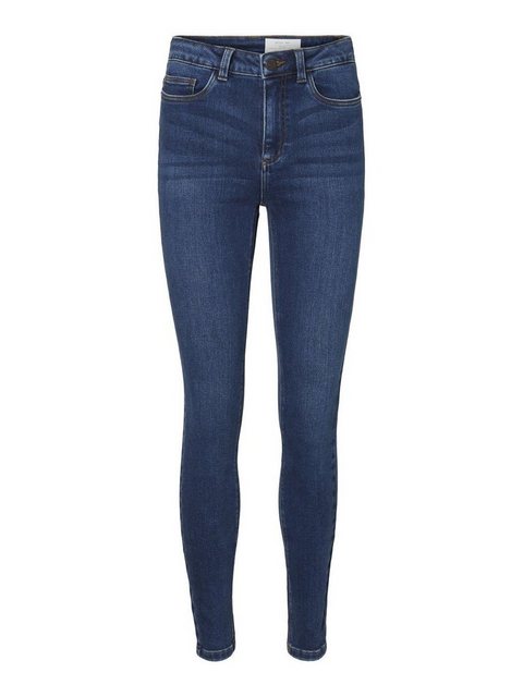 NOISY MAY Nmcallie High Waist Skinny Fit Jeans Damen Blau günstig online kaufen