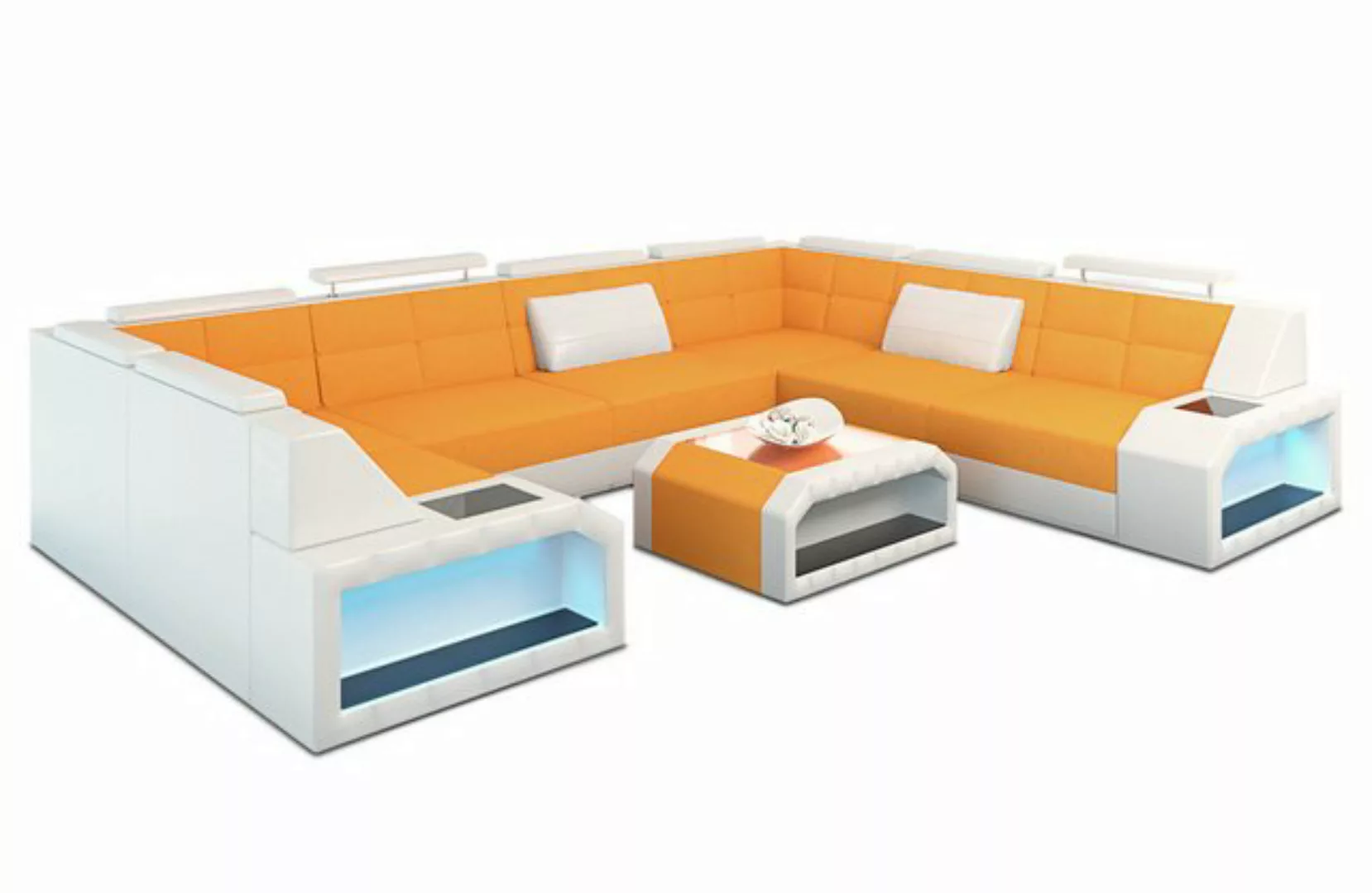 Sofa Dreams Wohnlandschaft Couch Polster Stoffsofa Pesaro U Form Sofa Stoff günstig online kaufen